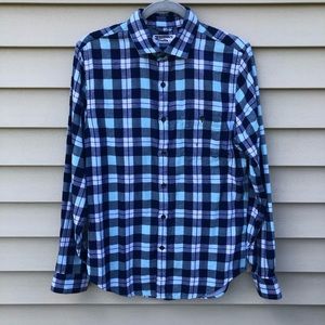 Express men’s plaid button down shirt